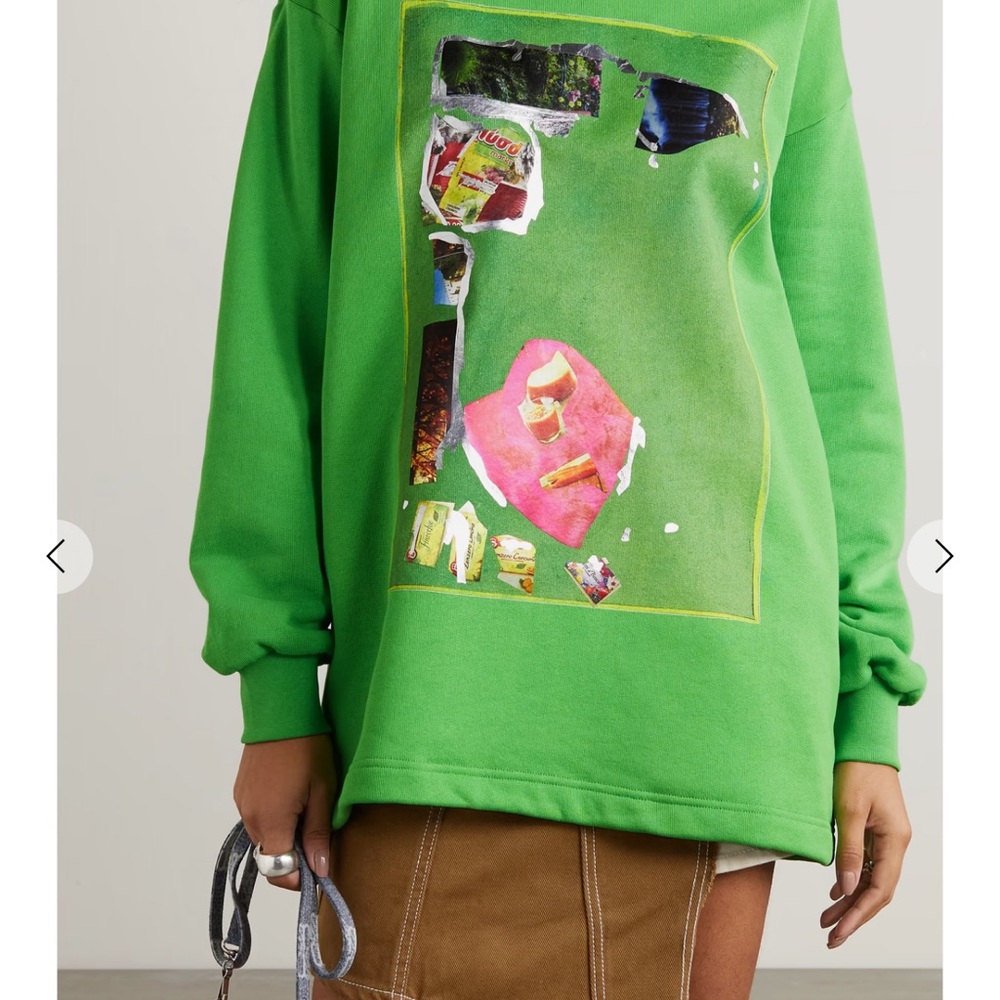 Acne Studios sweater Martin LaBorde oversized printed cotton-jersey sweatshirt